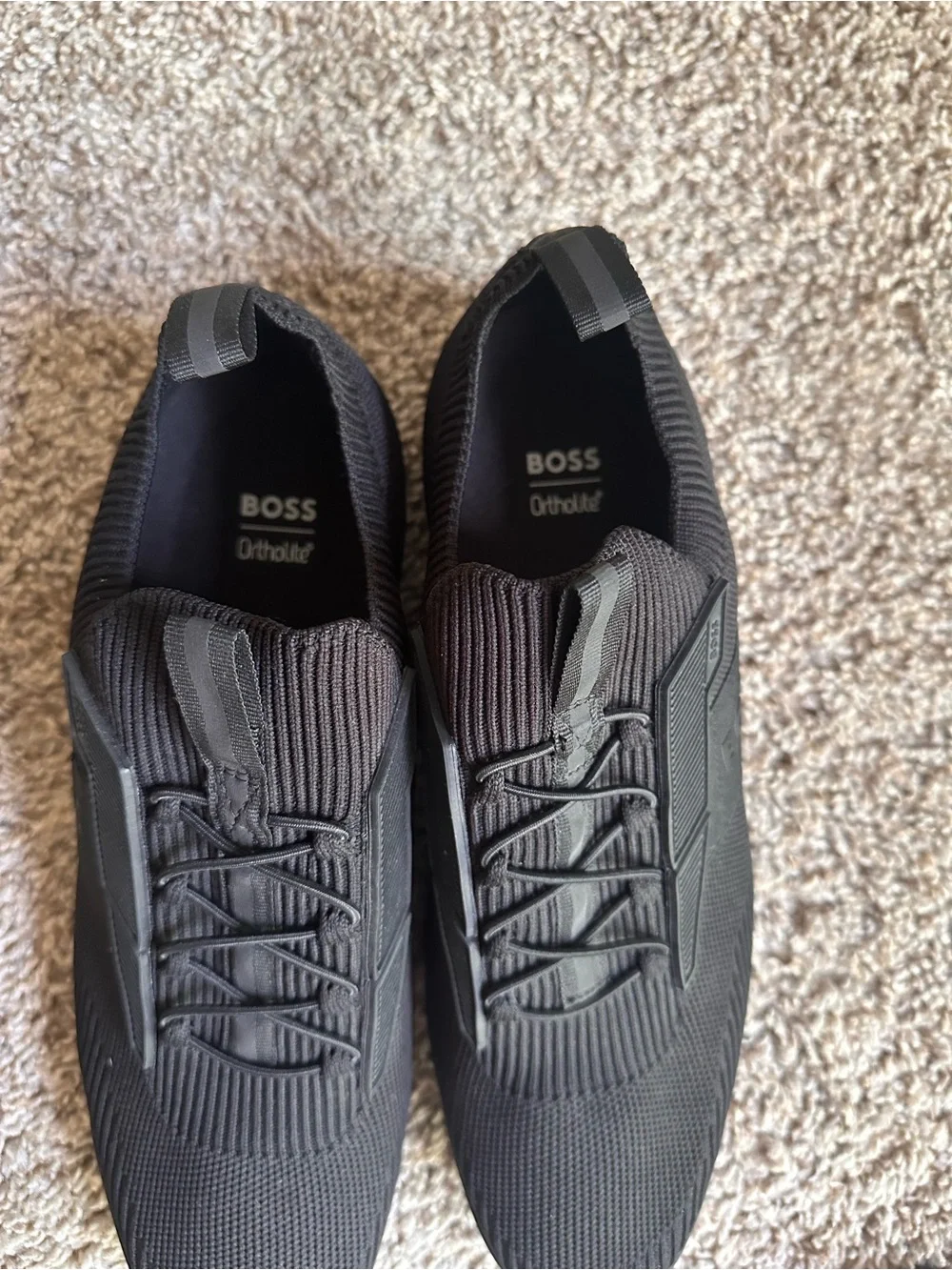 BOSS Saturn Men’s black sneakers